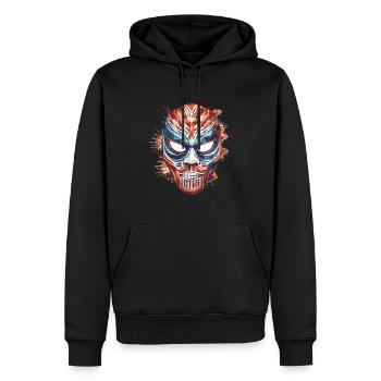 Lucha Libre Mexikanische Wrestling Maske Luchador - Männer Premium Bio Hoodie - Schwarz - Vorne - Nico (187cm)