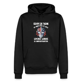 Lucha Libre Mexikanische Wrestling Maske Luchador - Männer Premium Bio Hoodie - Schwarz - Vorne - Nico (187cm)