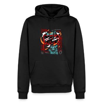 Geburtstagsfeier 18 - Männer Premium Bio Hoodie - Schwarz - Vorne - Nico (187cm)