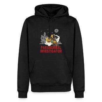 Paranormaler Ermittler Auf Geisterjagd - Männer Premium Bio Hoodie - Schwarz - Vorne - Nico (187cm)