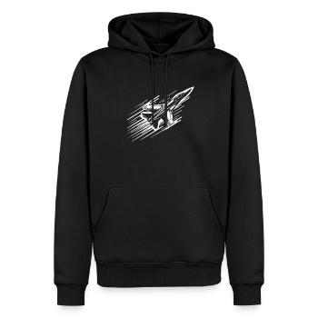 Supersonic Speed - Men’s Premium Organic Hoodie - black - Front - Nico (187cm)