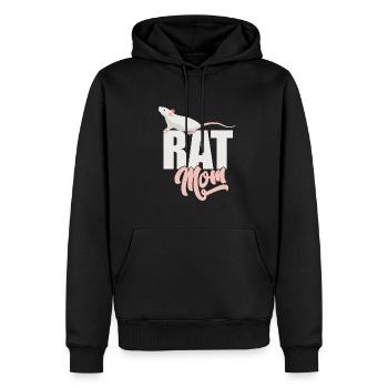 Ratte - Ratte Mama - Männer Premium Bio Hoodie - Schwarz - Vorne - Nico (187cm)