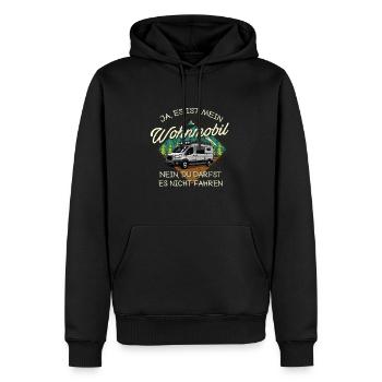 Ja das ist mein Wohnmobil - Männer Premium Bio Hoodie - Schwarz - Vorne - Nico (187cm)