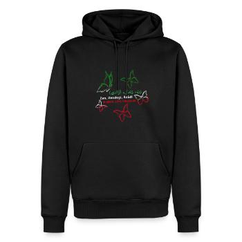 (زن، زندگی، آزادی,Zan, Zendegi, Āzādi,iran - Sweat à capuche Premium bio Homme - noir - Devant - Nico (187cm)