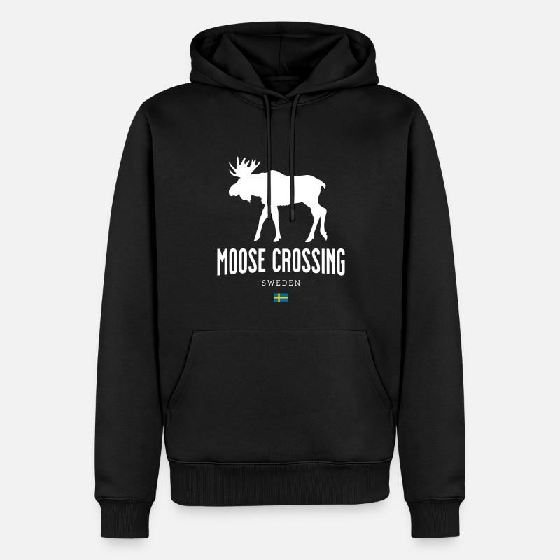 Moose, Suède - Sweat à capuche Premium bio Homme - noir