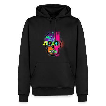 graffiti skull - Men’s Premium Organic Hoodie - black - Front - Nico (187cm)