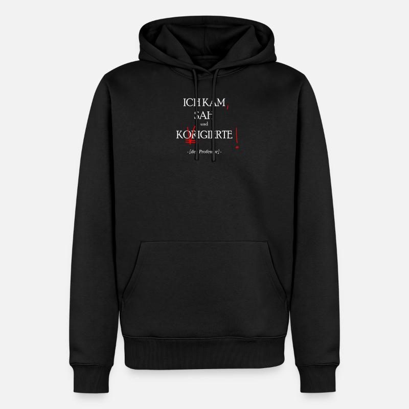 professor geschenk - Sweat à capuche Premium bio Homme - noir