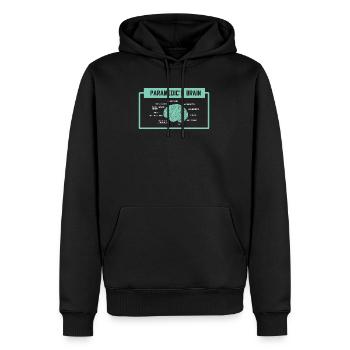 Sanitäter Krankenwagen Rettungsdienst Ambulanz RTW - Männer Premium Bio Hoodie - Schwarz - Vorne - Nico (187cm)