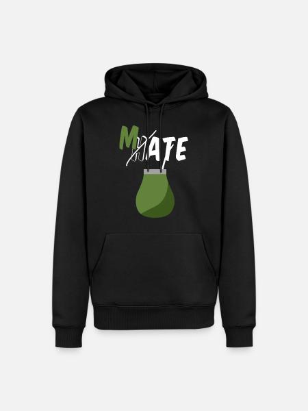 Don't hate, drink Mate - Men’s Premium Organic Hoodie - black