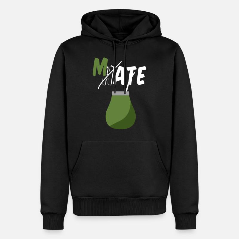 Don't hate, drink Mate - Men’s Premium Organic Hoodie - black