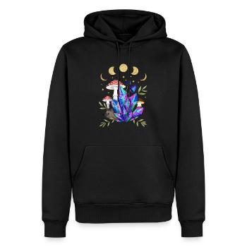 Igel im Traumland - Männer Premium Bio Hoodie - Schwarz - Vorne - Nico (187cm)