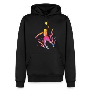 Basketteur Coloré Paint Slam Dunk Sports - Sweat à capuche Premium bio Homme - noir - Devant - Nico (187cm)