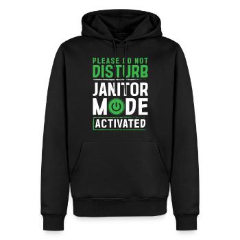 Artisans Commande & Propreté Ordures - Sweat à capuche Premium bio Homme - noir - Devant - Nico (187cm)