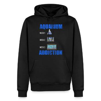 Animal de compagnie reproducteur aquatique - Sweat à capuche Premium bio Homme - noir - Devant - Nico (187cm)