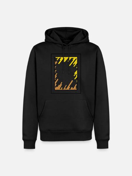 Domino of Skyscrapers - Men’s Premium Organic Hoodie - black