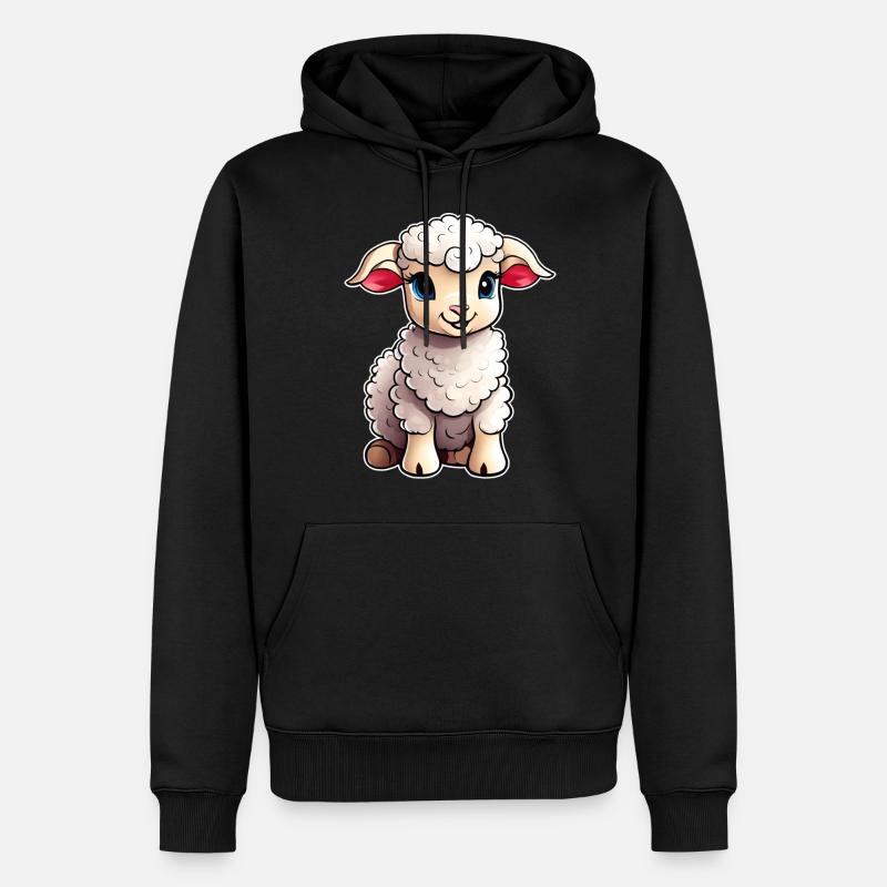 Mignon petit agneau - Sweat à capuche Premium bio Homme - noir