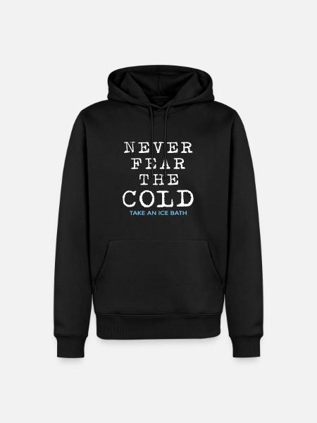 Isbade, Vinterbad, Hærdning, Isbad, Ishul - Herre Premium økologisk hoodie - sort