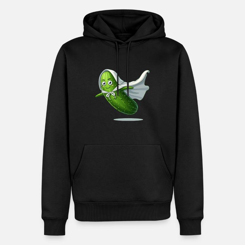 Concombre volant - Sweat à capuche Premium bio Homme - noir