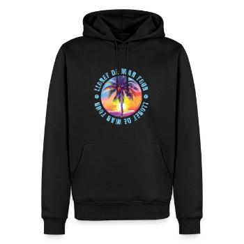 Lloret De Mar Tour Bunt - Männer Premium Bio Hoodie - Schwarz - Vorne - Nico (187cm)
