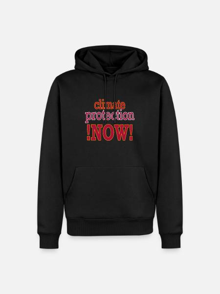 climate-protection-now - Männer Premium Bio Hoodie - Schwarz