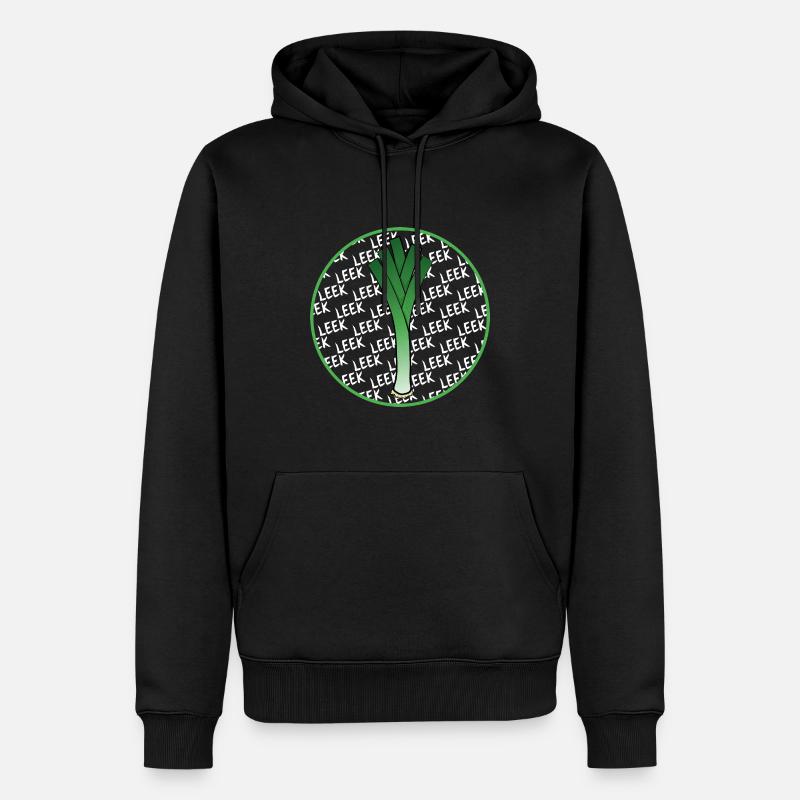 Leek around - Männer Premium Bio Hoodie - Schwarz