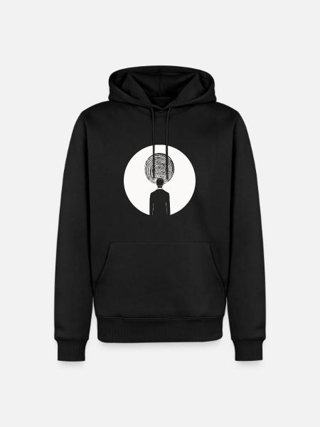 Mystic Spiral - Männer Premium Bio Hoodie - Schwarz