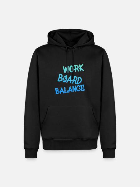 snowboarding - Männer Premium Bio Hoodie - Schwarz