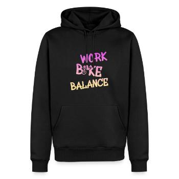 Cooles Geschenk für Biker - Männer Premium Bio Hoodie - Schwarz - Vorne - Nico (187cm)