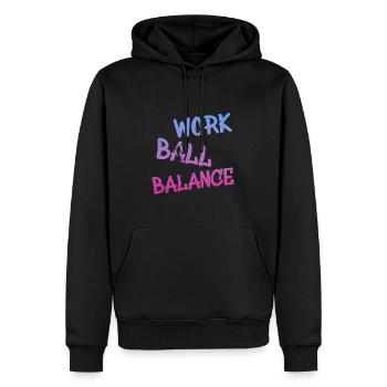 Basketball, Streetball - Männer Premium Bio Hoodie - Schwarz - Vorne - Nico (187cm)