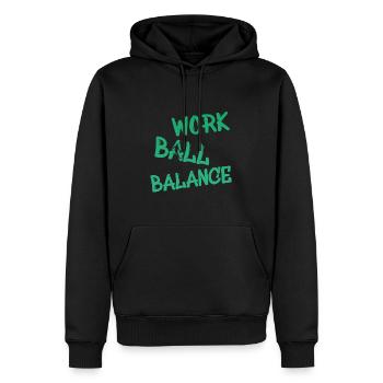 Basketball - Männer Premium Bio Hoodie - Schwarz - Vorne - Nico (187cm)