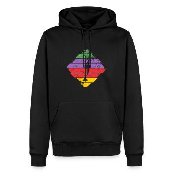 Trompete - Männer Premium Bio Hoodie - Schwarz - Vorne - Nico (187cm)