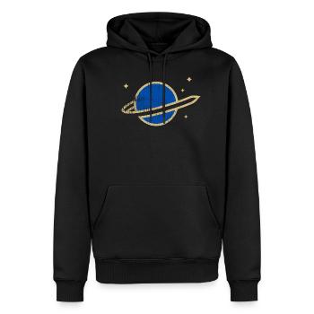 la NASA inspire la science-fiction rétro | Voyage dans l'espace - Sweat à capuche Premium bio Homme - noir - Devant - Nico (187cm)