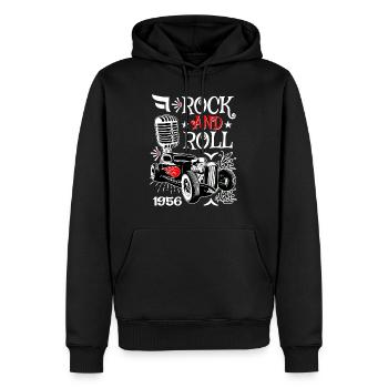 Rockabilly Hot Rod Vintage 50s Rockers Voitures - Sweat à capuche Premium bio Homme - noir - Devant - Nico (187cm)