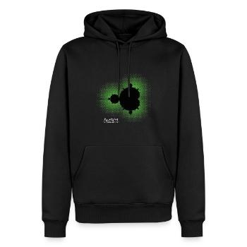 Apple Male Fractal - Men’s Premium Organic Hoodie - black - Front - Nico (187cm)