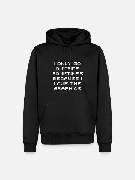 Gaming Gamer Quote - Men’s Premium Organic Hoodie - black