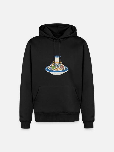 Tajine coloré - Sweat à capuche Premium bio Homme - noir