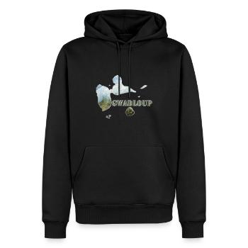Gwadloup Péyi an Mwen Gudeloupe - Sweat à capuche Premium bio Homme - noir - Devant - Nico (187cm)