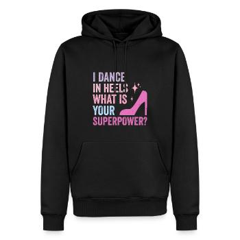 Formation en danse Ballroom Danse de couple - Sweat à capuche Premium bio Homme - noir - Devant - Nico (187cm)