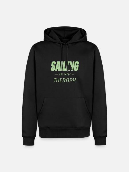 Segeln - Männer Premium Bio Hoodie - Schwarz