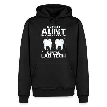 Kieferorthopädietechniker und Dentallabor - Männer Premium Bio Hoodie - Schwarz - Vorne - Nico (187cm)