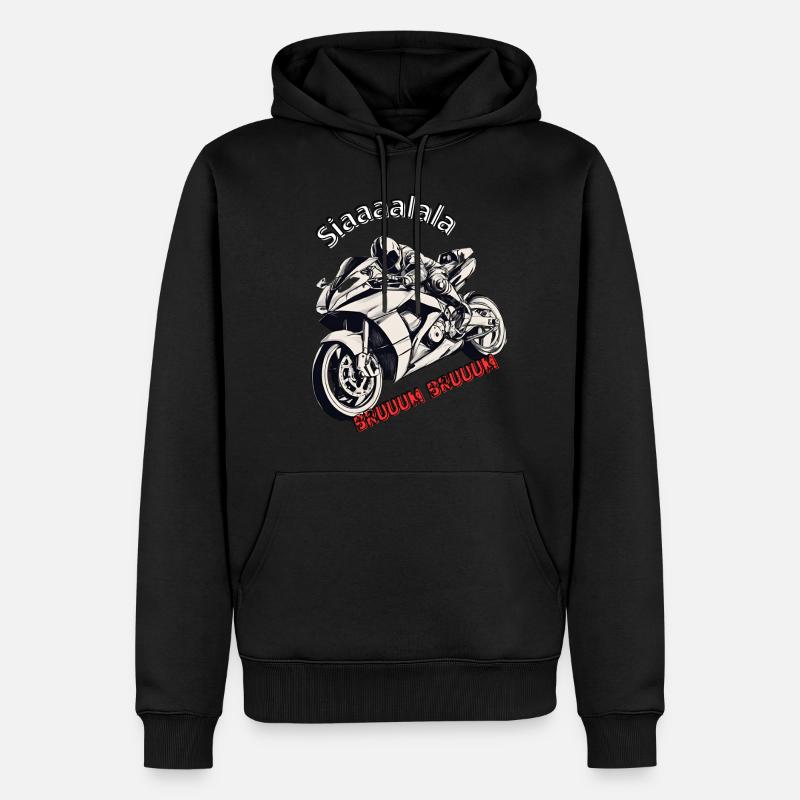 Bruuum - Männer Premium Bio Hoodie - Schwarz