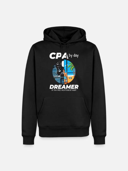 CPA Daydreams: Balancing Work and Bliss in Split - Men’s Premium Organic Hoodie - black
