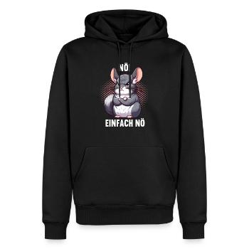 Nö Einfach Nö Chinchilla Chinchillas Nagetier - Männer Premium Bio Hoodie - Schwarz - Vorne - Nico (187cm)