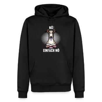 Nö Einfach Nö Whippet Windhund Whippets Windhunde - Männer Premium Bio Hoodie - Schwarz - Vorne - Nico (187cm)