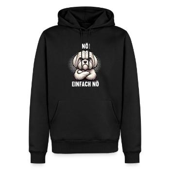 Nö Einfach Nö Malteser Malteserbesitzer Maltese - Männer Premium Bio Hoodie - Schwarz - Vorne - Nico (187cm)