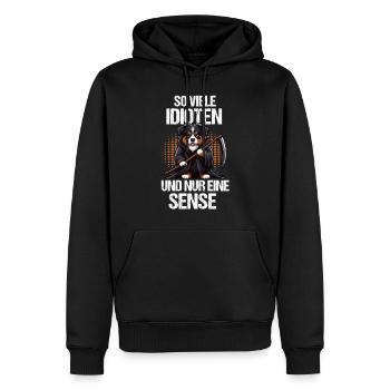 So Viele Idioten Australian Shepherd Aussie hund - Männer Premium Bio Hoodie - Schwarz - Vorne - Nico (187cm)