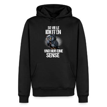 So Viele Idioten Taube Tauben Taubenzüchter vogel - Männer Premium Bio Hoodie - Schwarz - Vorne - Nico (187cm)
