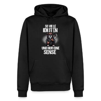 So Viele Idioten Boxer Boxerhalter Boxerliebhaber - Männer Premium Bio Hoodie - Schwarz - Vorne - Nico (187cm)
