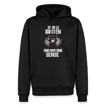 So Viele Idioten Esel Eselchen Eselhalter Muli - Männer Premium Bio Hoodie - Schwarz - Vorne - Nico (187cm)