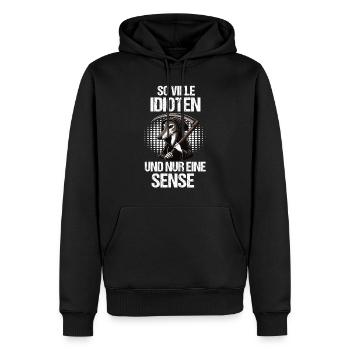 So Viele Idioten Whippet Windhund Whippets - Männer Premium Bio Hoodie - Schwarz - Vorne - Nico (187cm)